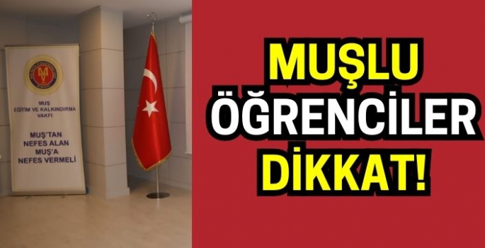 Muş Vakfı burs başvuruları başladı! Kriterler neler, burs başvurusu nasıl yapılır?