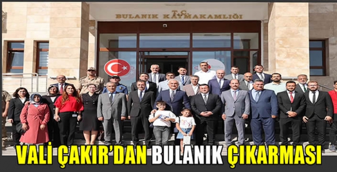 Muş Valisi Avni Çakır Bulanık’ı ziyaret etti