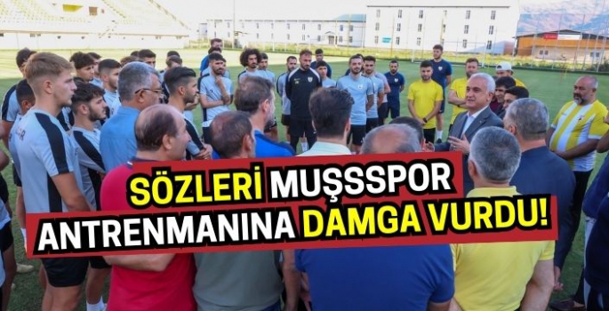 Muş Valisi Avni Çakır’ın Muşsspor ziyaretine efsane sözleri damga vurdu!