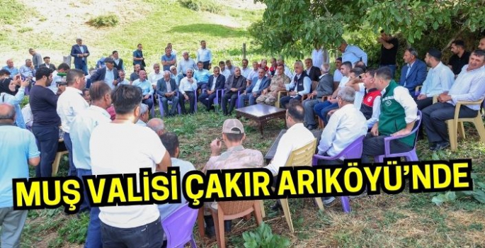 Muş Valisi Çakır Arıköyü’nde: İnşaat alanında inceleme!