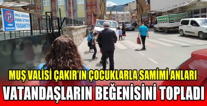 Muş Valisi Çakır'ın çocuklarla samimi anları vatandaşların beğenisini topladı