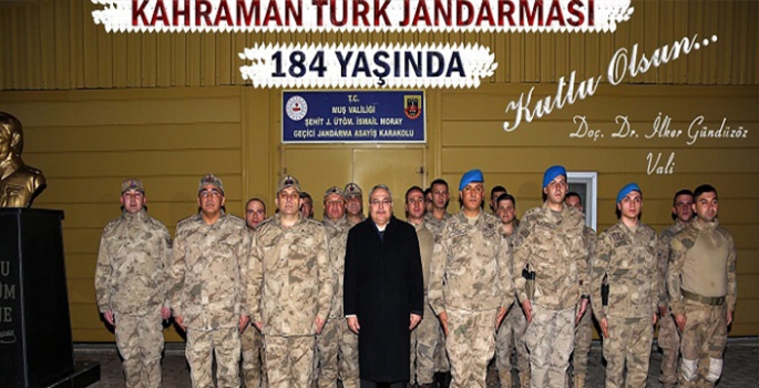 Vali Gündüzöz’den Jandarma Teşkilatının 184. Kuruluş Yıldönümü Mesajı 