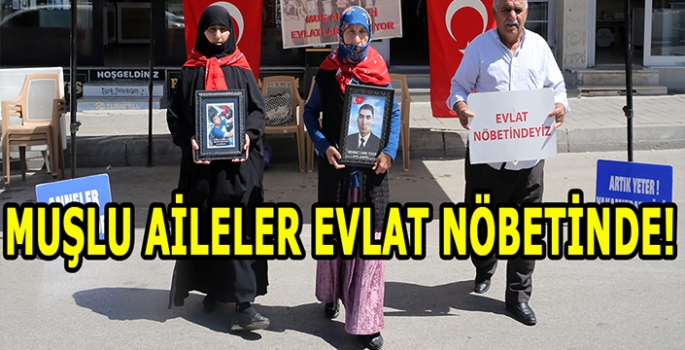 Muşlu aileler evlat nöbetine devam ediyor