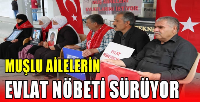 Muşlu ailelerin evlat nöbeti sürüyor