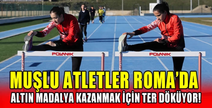 Muşlu atletler Roma’da altın madalya kazanmak için ter döküyor!