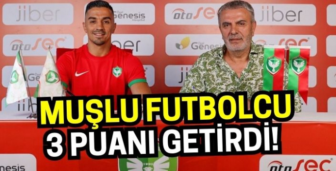 Muşlu futbolcu Amedspor’a 3 puanı getirdi