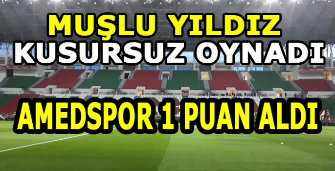 Muşlu futbolcu kilit rol oynadı: Amedspor evinde berabere kaldı!