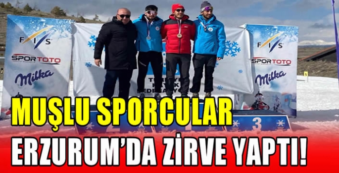 Muşlu sporcular Erzurum’da zirve yaptı! 