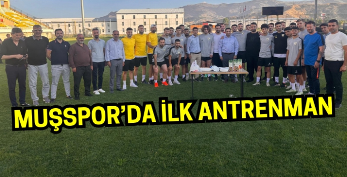 Muşspor’da ilk antrenman: Transferde seçici davranıldı!