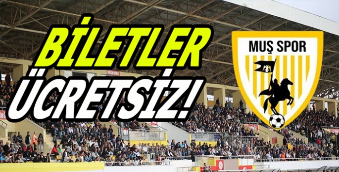 Muşspor'dan Taraftarına büyük jest: Biletler ücretsiz!