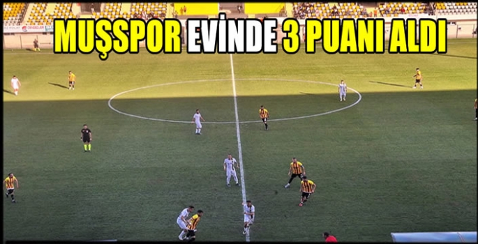 Muşspor evinde 3 puanı aldı 