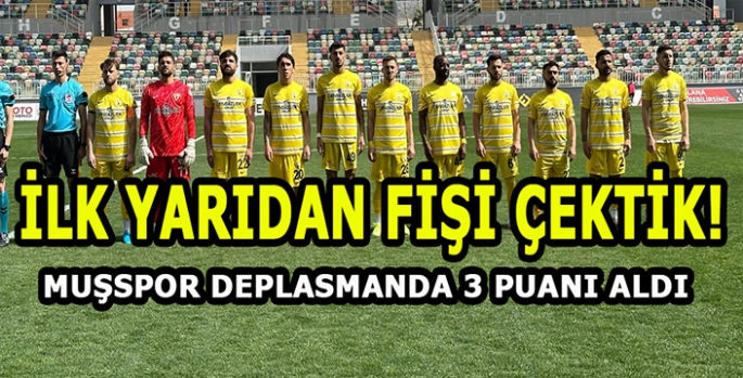 Muşspor İzmir deplasmanından 3 puanla döndü! Hedef 2. Lig!