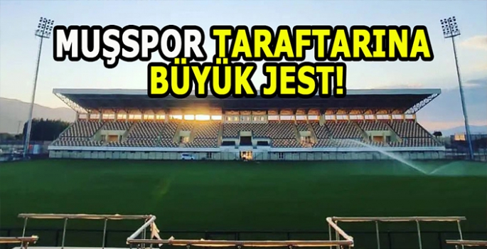 Muşspor taraftarlarına büyük jest: Belediye Kütahyaspor maçını kaçırmayın!