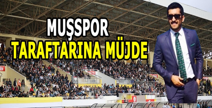 Muşspor taraftarlarına büyük müjde: Bahaneye yer yok!