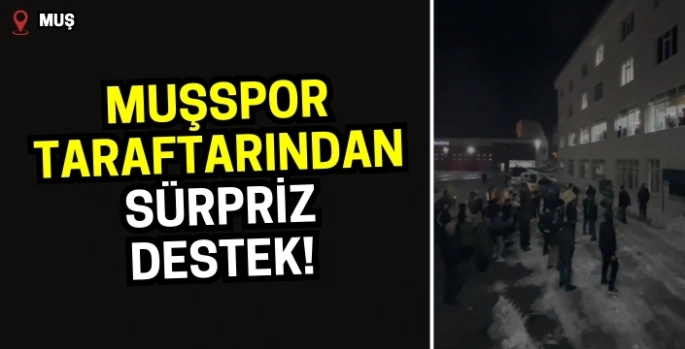 Muşspor taraftarlarından sürpriz destek!