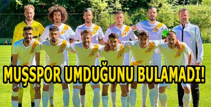 Muşspor umduğunu bulamadı: Hazırlıklar devam edecek