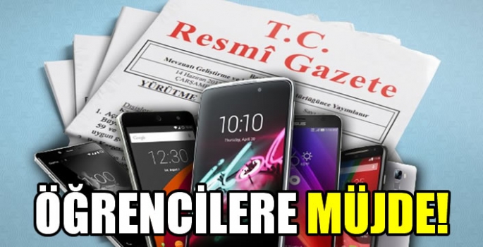 Öğrencilere telefon ve bilgisayar desteği Resmi Gazete'de yayımlandı