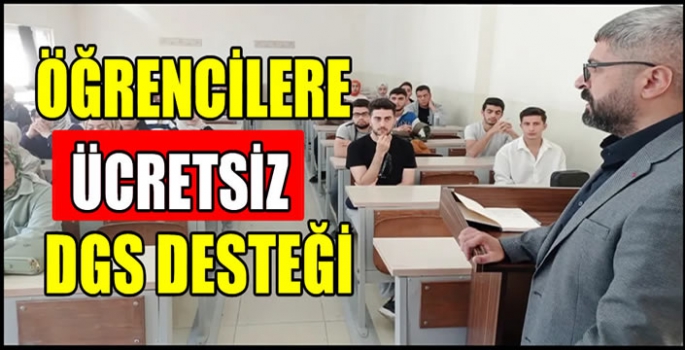 Muş'ta öğrencilere ücretsiz DGS desteği