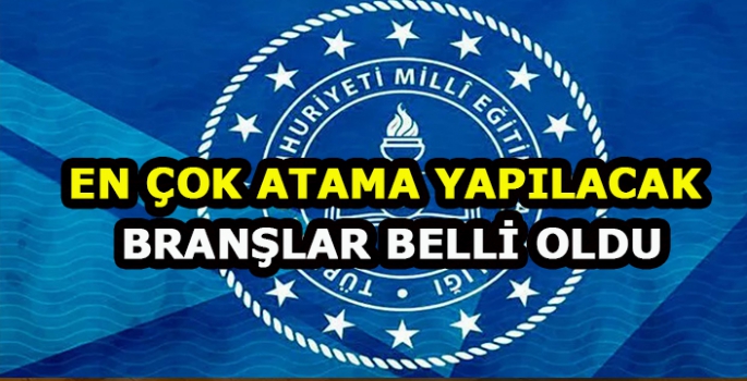 Öğretmen atamalarında en çok alacak branşlar belli oldu: İşte merakla beklenen branşlar