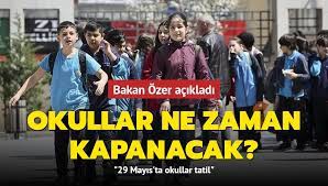 Okullar 16 Haziran'da kapanacak!