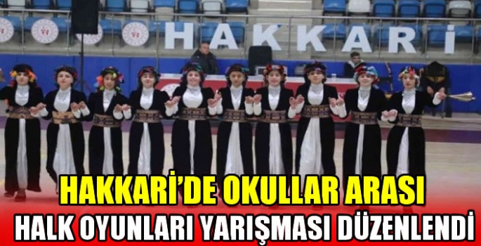 Okullar arası halk oyunları yarışması düzenlendi