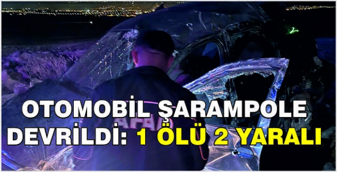 Otomobil şarampole devrildi: 1 ölü 2 yaralı