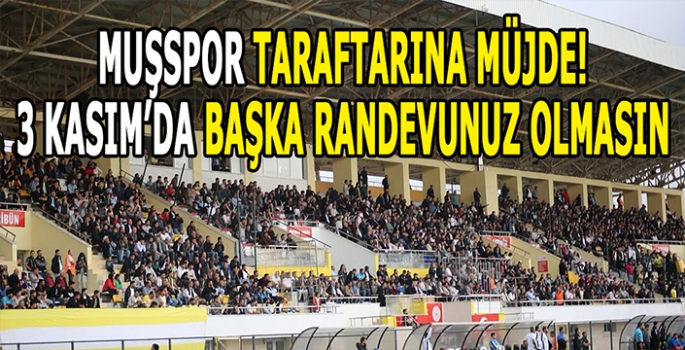 Özcan Sayılgan’dan Muşspor taraftarına büyük jest! 3 Kasım’da stadyumda buluşalım