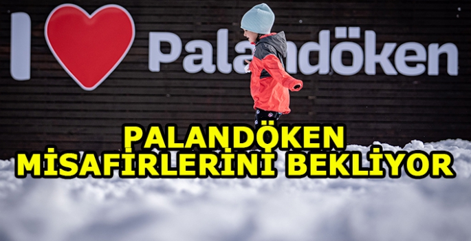 Palandöken Kayak Merkezi karla kaplandı