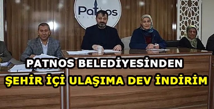 Patnos'ta Belediye otobüsleri 5 TL'den 1 TL'ye indirildi