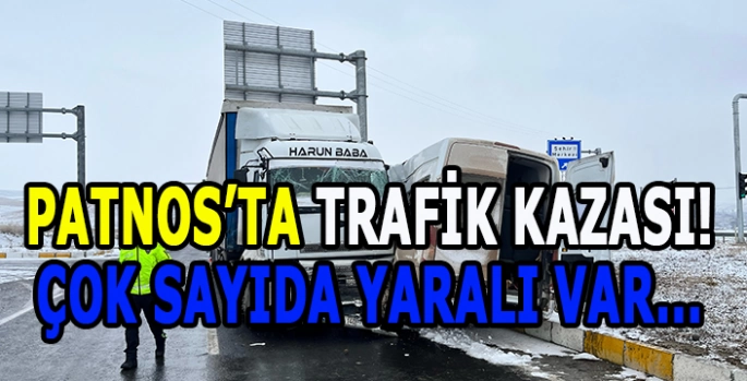 Patnos'ta korkunç trafik kazası: Çok sayıda yaralı var!