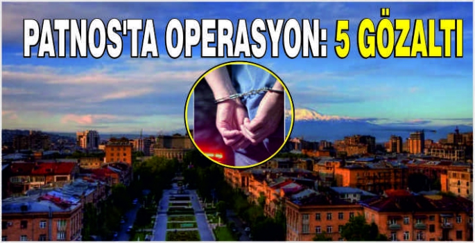 Patnos'ta operasyon: 5 Gözaltı