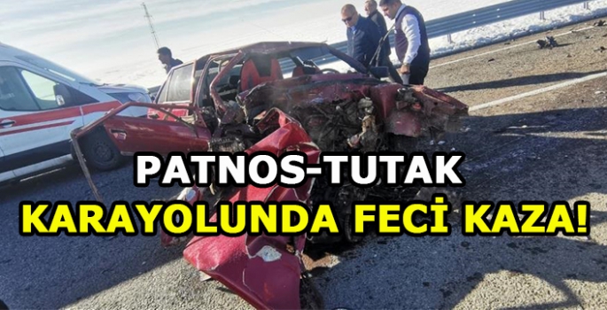 Patnos-Tutak Karayolunda Trafik Kazası: 2 Yaralı