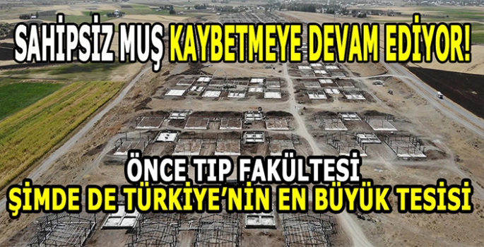 Sahipsiz Muş bir bir kaybediyor: Önce tıp fakültesi şimdi de Türkiye'nin en büyük tesisi!