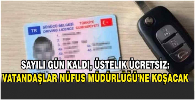 Sayılı gün kaldı, üstelik ücretsiz: Vatandaşlar Nüfus Müdürlüğü'ne koşacak