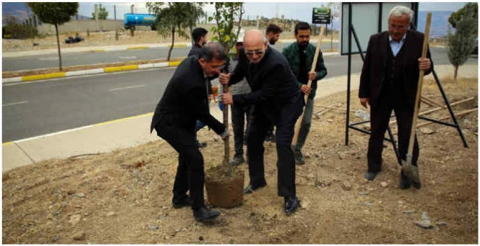 Şırnak Üniversitesi kampüsüne 1400 fidan dikildi