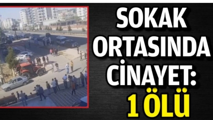 Sokak ortasında cinayet: 1 ölü