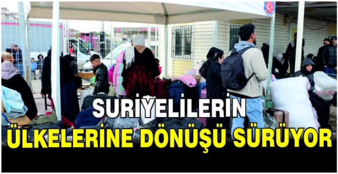 Suriyelilerin ülkelerine dönüşü sürüyor