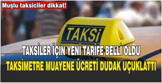  Taksiler için yeni tarife belli oldu: Taksimetre muayene ücreti dudak uçuklattı