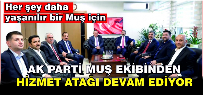 Tam destek sözü! Milletvekili Şimşek ve Ak Parti Muş heyeti Bakan Yardımcısı Aydın’ı makamında ziyaret etti