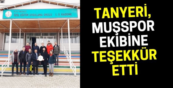 Tanyeri, Muşspor ekibine teşekkür etti