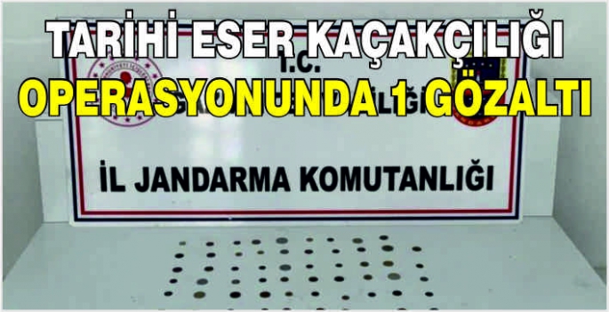 Tarihi eser kaçakçılığı operasyonunda 1 gözaltı