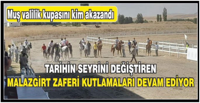 Tarihin seyrini değiştiren Malazgirt Zaferi kutlamaları 952. yılında: At yarışı nefes kesti!