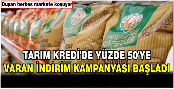 Tarım Kredi'de yüzde 50'ye varan indirim kampanyası başladı! Duyan herkes markete koşuyor