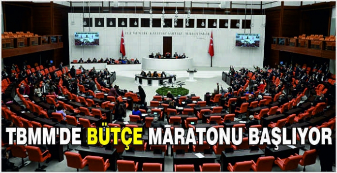 TBMM'de bütçe maratonu başlıyor