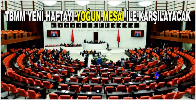 TBMM yeni haftayı yoğun mesai ile karşılayacak