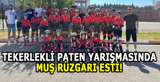 Tekerlekli Paten 1. Etap yarışmasında Muş rüzgârı esti!