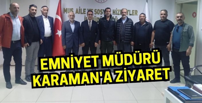 Terörle Mücadele Derneğinden Emniyet Müdürü Karaman'a ziyaret