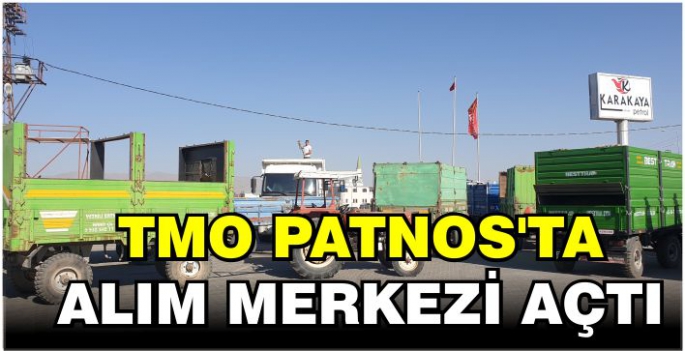 Toprak Mahsulleri Ofisince Patnos'ta geçici alım merkezi açıldı