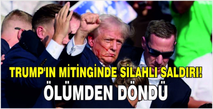 Trump'ın mitinginde silahlı saldırı! Ölümden döndü