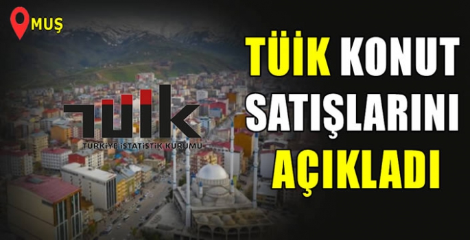 TÜİK açıkladı! Muş’ta Temmuz ayında kaç konut satıldı? 